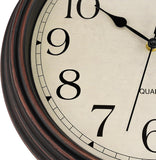 14 Inch Wall Clock Battery Operated Silent Non-Ticking Round Classic Vintage Retro Wall Clock Decorative for