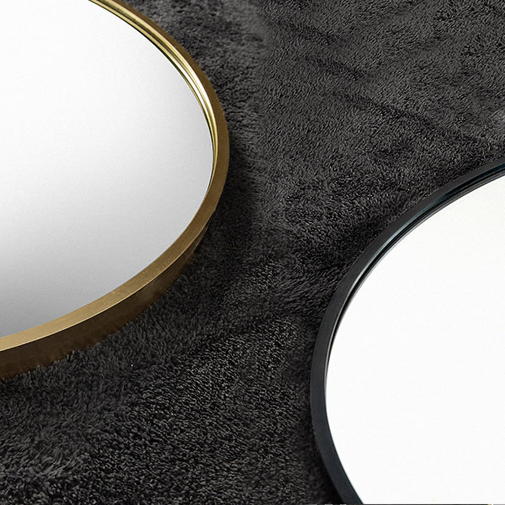 16"×50" Door Mirror, Arched Full Length Mirror, Over The Door, Arch Wall Mirror, Thin Frame, Aluminum Alloy - Black