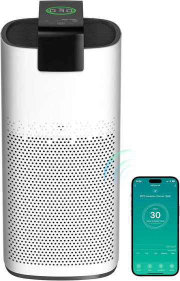 Air Purifiers for Home Large Room Up to 3600 Ft² with PM 2.5 Air Laser Sensor, HEPA 4-in-1 Filter fo