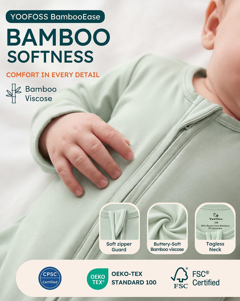 Viscose Bamboo Baby Pajamas Sleepers For Boy Girl Clothes