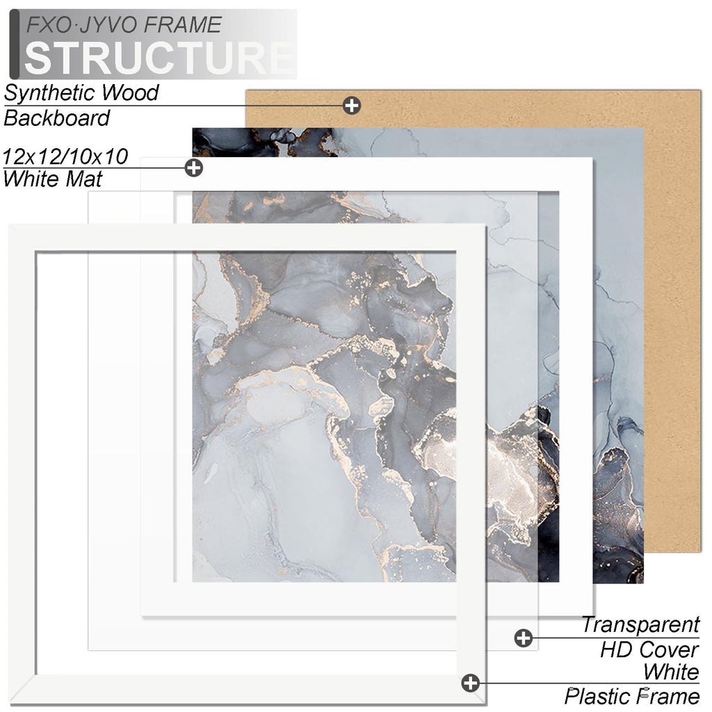 12 x 12 Frame Set of 3 Display Diamond Art Painting 30x30cm with 10x10 Mat