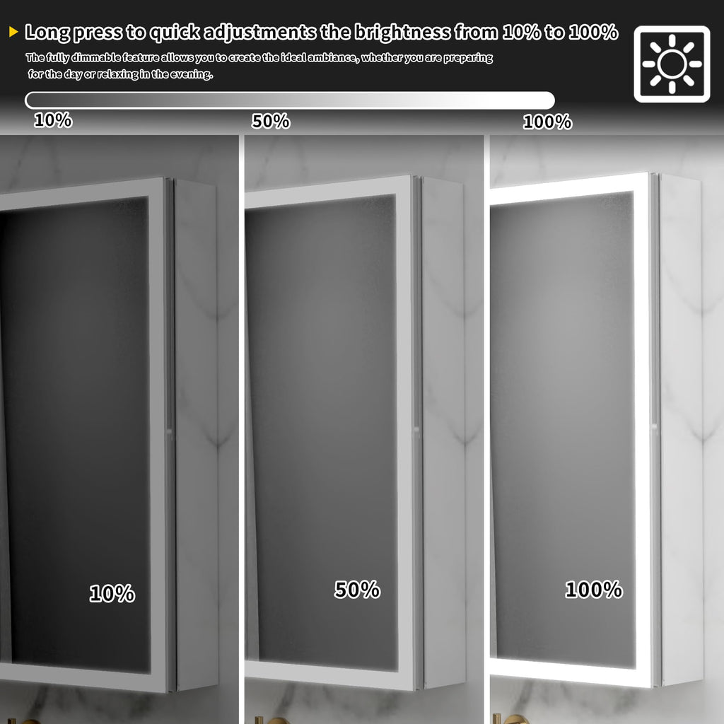 Lighted Medicine Cabinet 24 x 30 Inch
