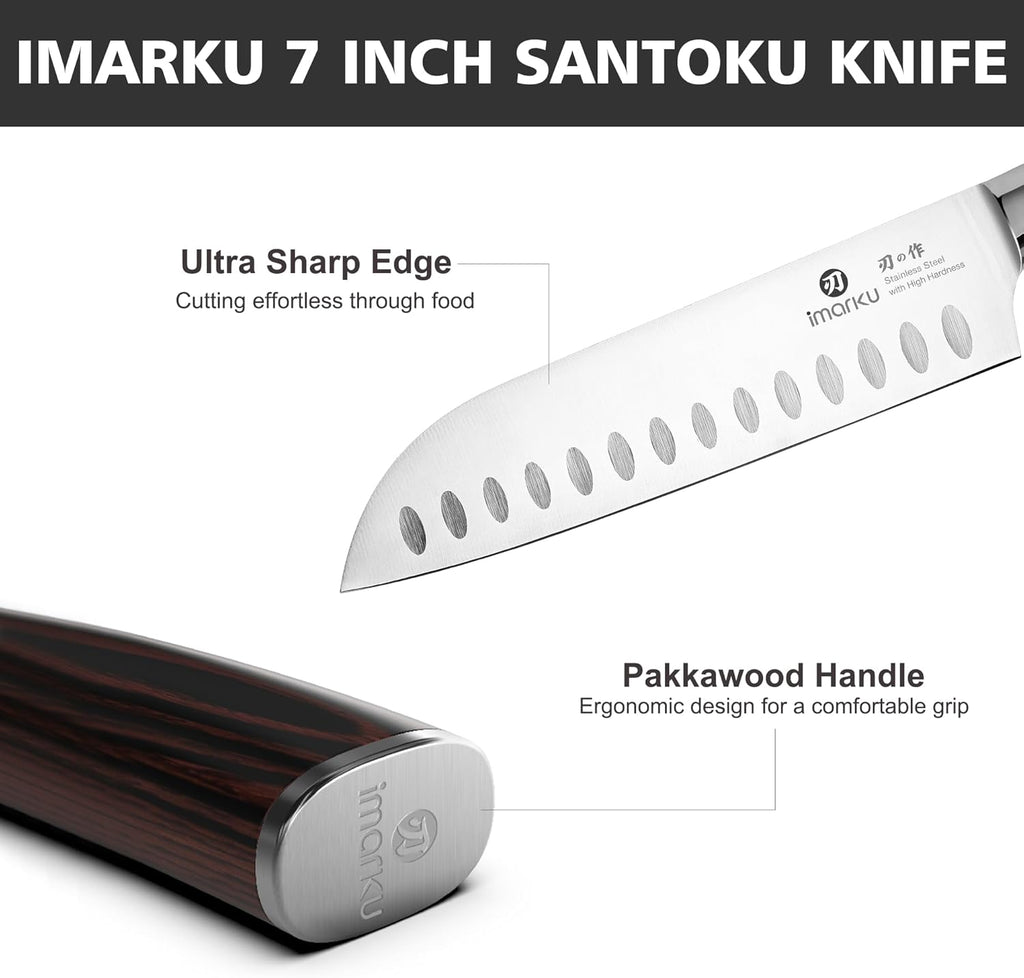 3 Pieces Knife Set, Japanese High Carbon Stainless Steel Chef Knives | Professional 3 Pcs Chef Knife Set with