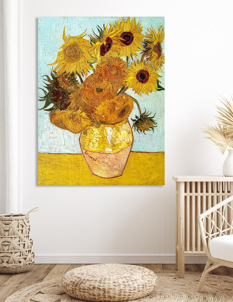 Van Gogh Sunflowers Canvas Wall Art, 40x30 in