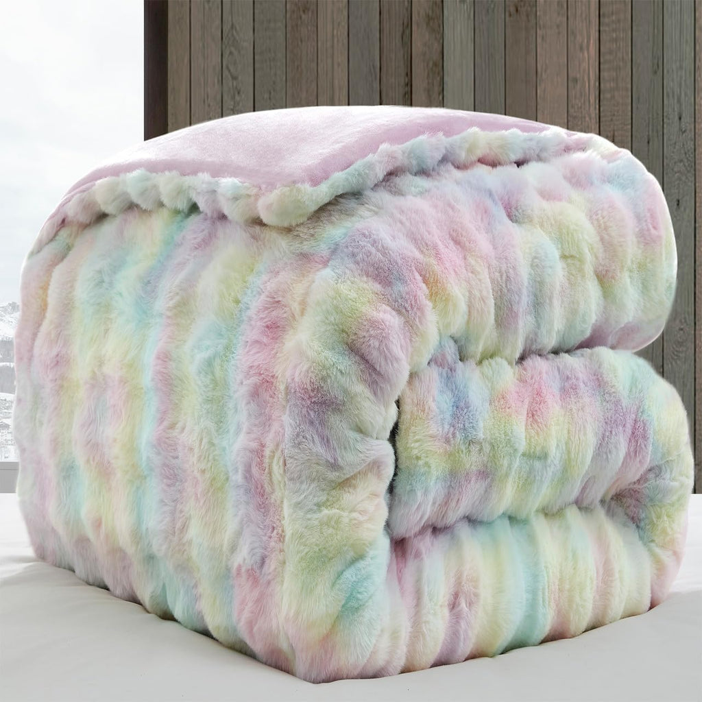 Sherbert Scoops Coma Inducer Alaskan King Comforter Set, Rainbow Sprinkles | Experience Coma Worthy Sleep with Cozy