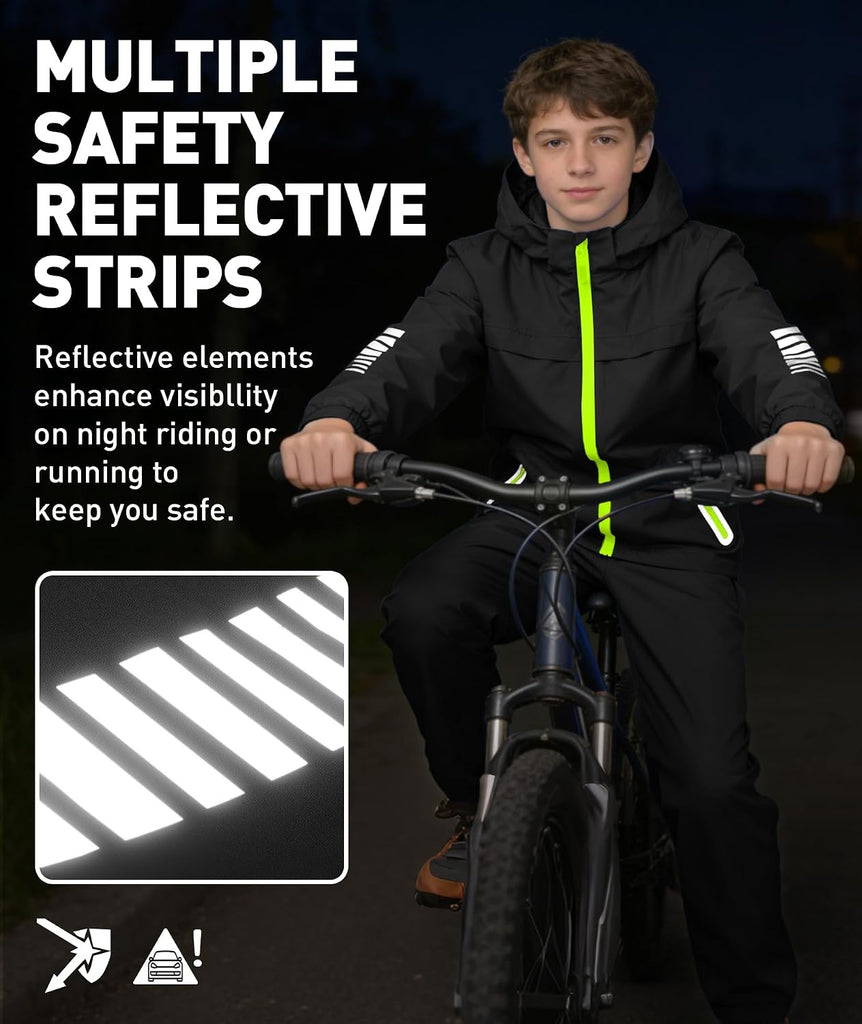 Boys Rain Jacket & Pants Kids Rain Suit