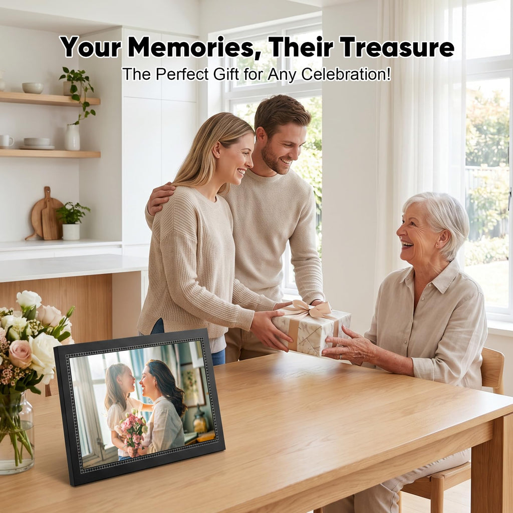 Digital Picture Frame 15.6 Inch Digital Photo Frame with 64GB Storage, 1920 * 1080 IPS FHD Touchscreen, WiFi Smart
