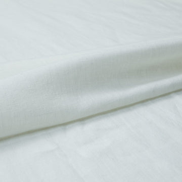 Japan Nature 100% Linen Fabric for Clothing, Home Decor, Pillow, Sofa, 56" Width, Craft by The Yard, White Color