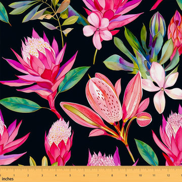 Pink Floral Fabric by The Yard Soft 2 Yards