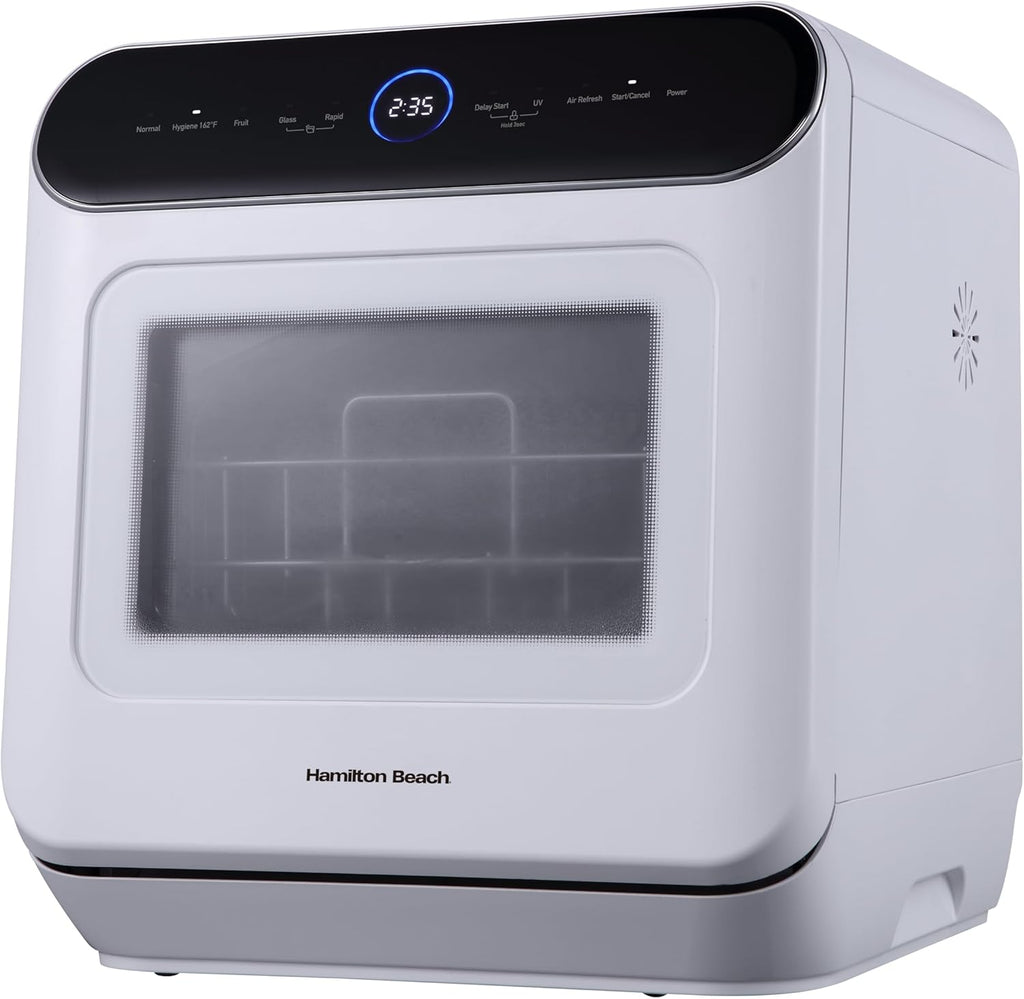 Portable Countertop Dishwasher No Hookup Unit with 6-Liter Water Bank for, Apartment, or RV