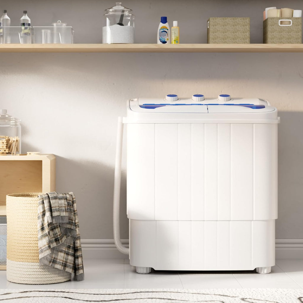 Portable Washing Machine,18 lbs Capacity,Washer and Dryer Combo Machine for Homes & Apartments,Twin Tub Laundry Washer
