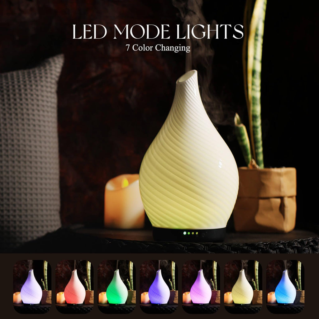 Essential Oil Diffuser 280ml Handmade Glass Diffuser 7H Runtime