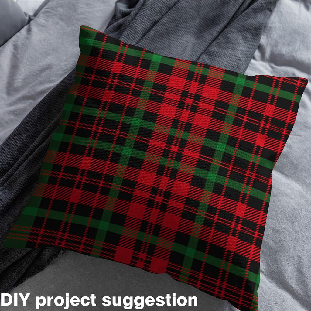 Buffalo Check Upholstery Fabric, Plaid Fabric By The Yard, Grid Decorative for Upholstery and Home DIY Projects, Modern