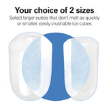 Bullet Countertop Ice Maker Machine, Makes 26 Lbs/Day, 9 Cubes Every 6 Minutes, Self-Clean Function , Makes 2 Sizes