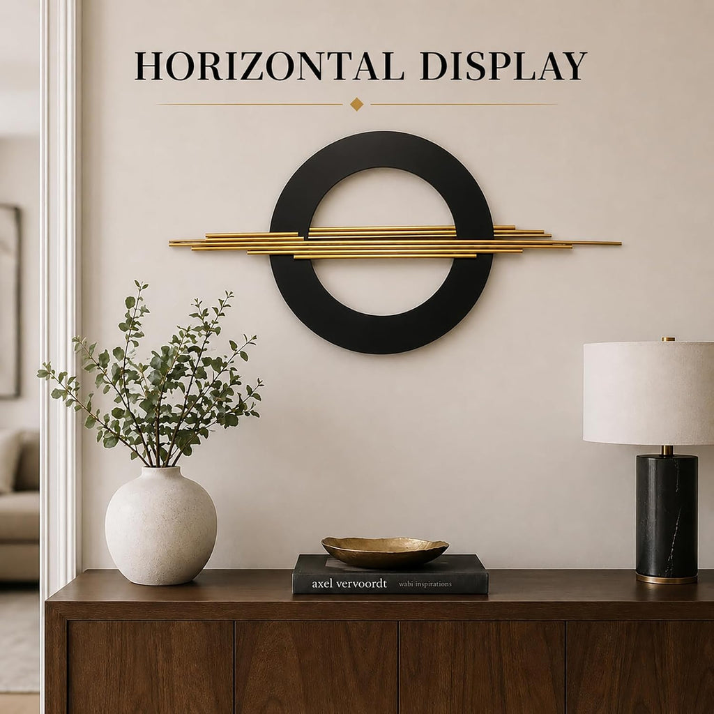 Modern Metal Wall Art Decor, 39 x 19 Inches