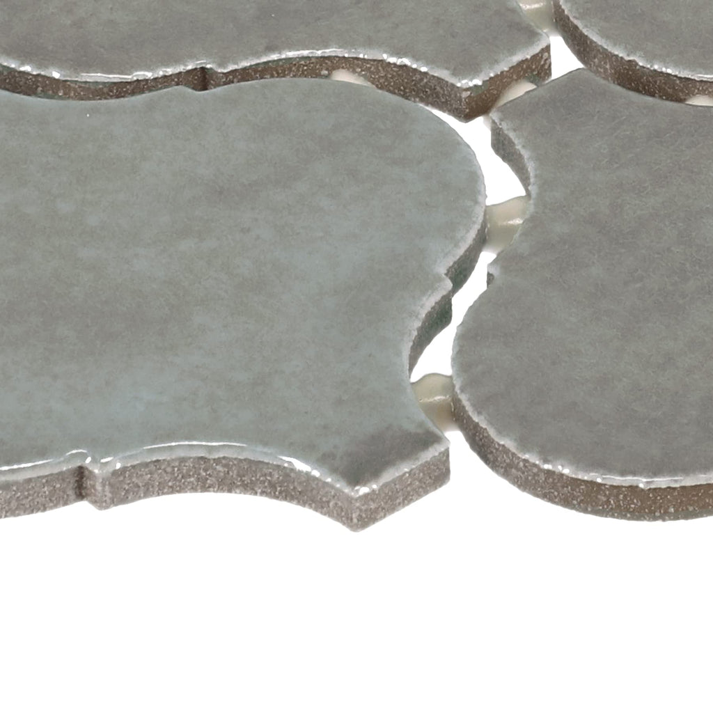Mesmerist 11" X 12" Ceramic Arabesque Mosaic Tile in Charm Gloss (10 PC Per Carton) (7.4 SQFT Per Carton )