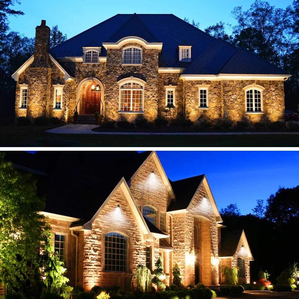Low Voltage Landscape Lights LED Landscape Lighting, 5W 12V Garden Pathway Lights Waterproof Warm White Walls Trees