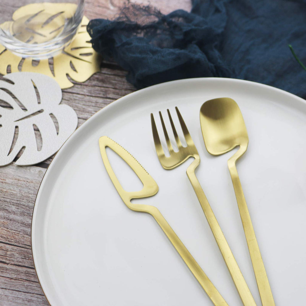 Flatware Set 32-piece Silverware Set Matte Finished Cutlery Set Service for 8 Include Knife/Fork/Spoon/Coffee spoon