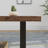 Rustic Living Room Table, Simple Industrial Rectangle Coffee Table, Modern Minimalist Farmhouse Wooden Center Table