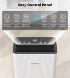 2500 Sq.Ft Dehumidifier for Basement, 32 Pint Dehumidifiers for Home with Drain Hose, Ultra Quiet 32dB