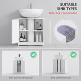 23.5" Pedestal Sink Storage Cabinet