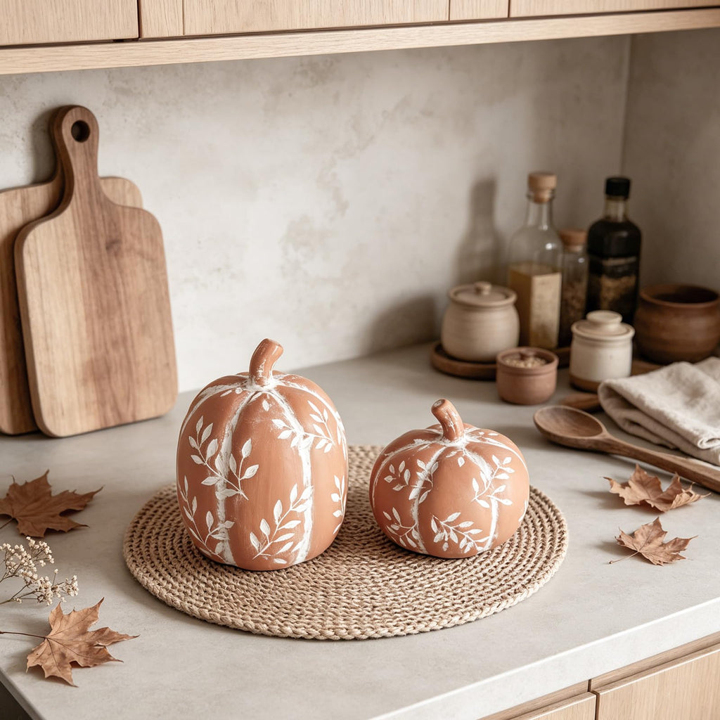 Fall Pumpkin Decor, Thanksgiving Decorations Table
