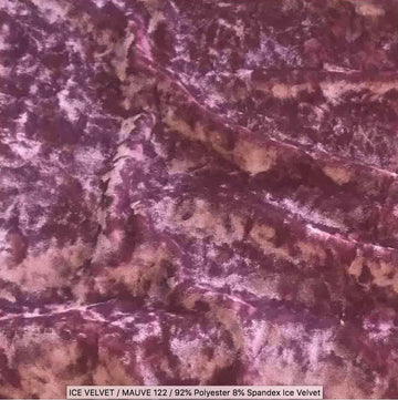 Designz Ice Velvet Fabric by The Yard - Luxuriously Soft 92% Polyester 8% Spandex Blend - 58/60" Width - 240gsm