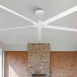 Vaczon 100" Ceiling Fan with LED Light and Remote - Black