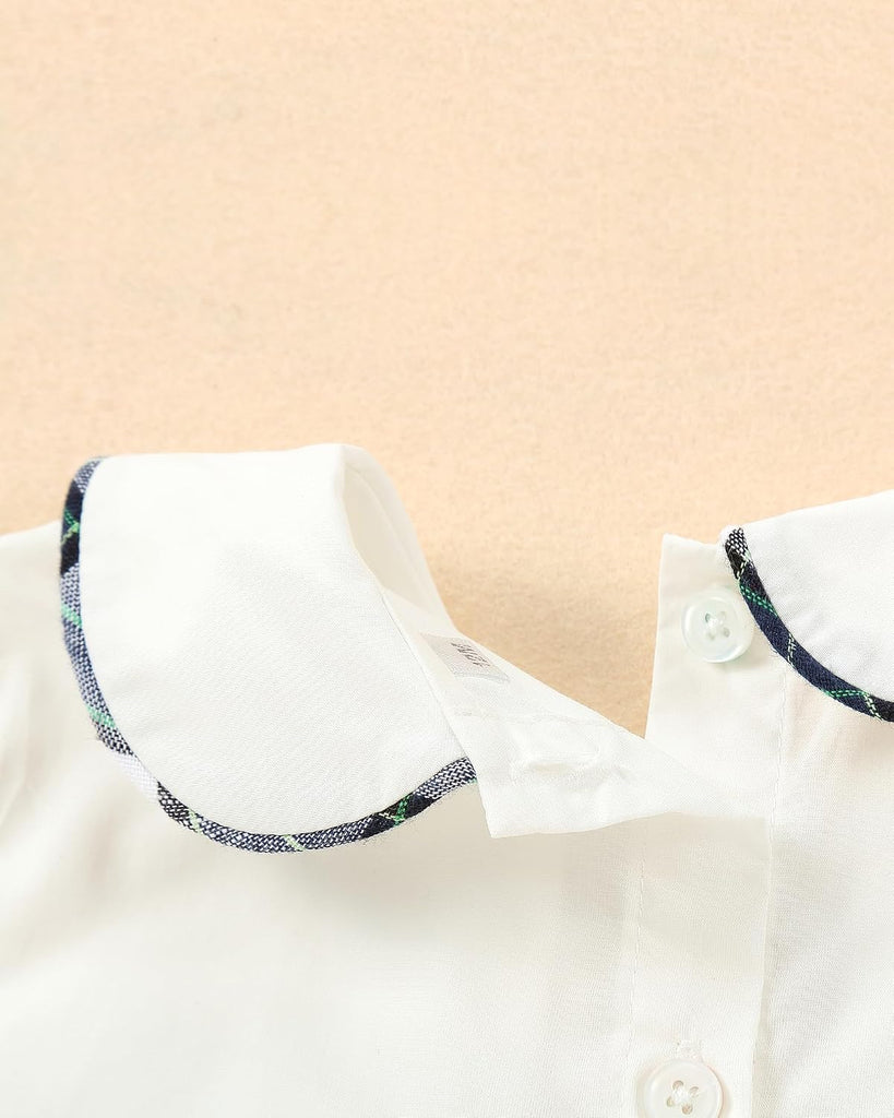 Smocked toddler boy outfits Summer Cotton Short Sleeve boys' button-down shirts Casual 2 piece Clothing Set