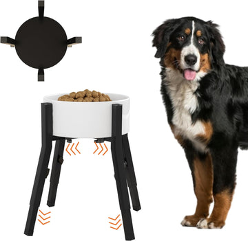 Adjustable Raised Dog Bowl Stand for Large Dogs(Bowl not Included)