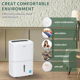 7,000 Sq.Ft Energy Star Dehumidifier with Pump and WIFI, Ideal for Large Industrial Rooms and Home Basements