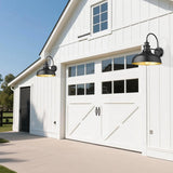 Exterior Farmhouse Barn Light Fixtures, Vintage Black Wall Sconces, E26 Socket Outdoor Wall Mount Lighting Fixture