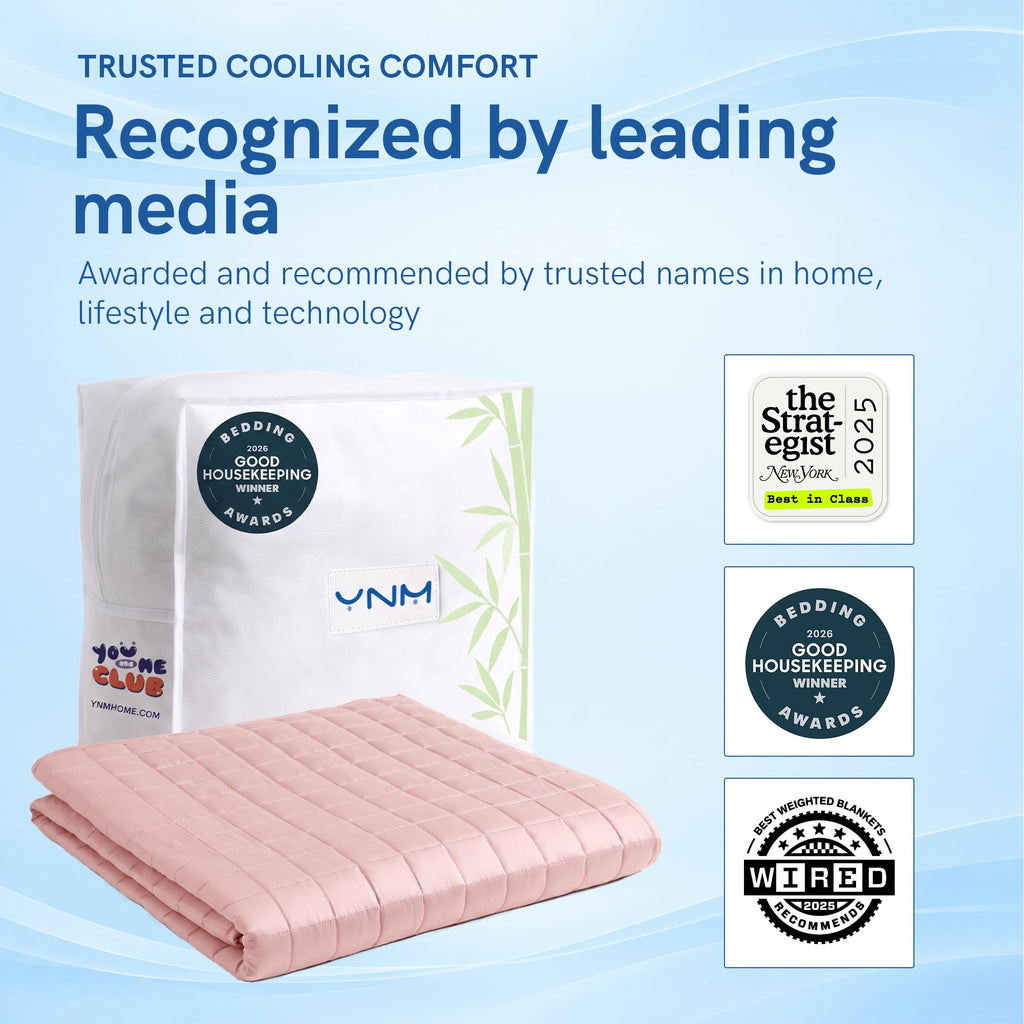 Cooling Weighted Blanket for Adults, 20lbs Heavy Bed Throw for One Person of 190lbs, Perfect for Hot Sleepers or Warm