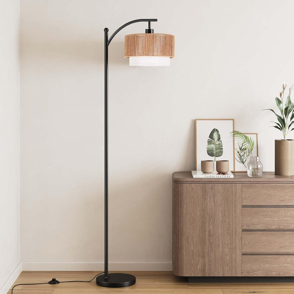 Floor Lamps with 12W LED Bulb, Arc Floor Lamp with 3 Color Temperatures
