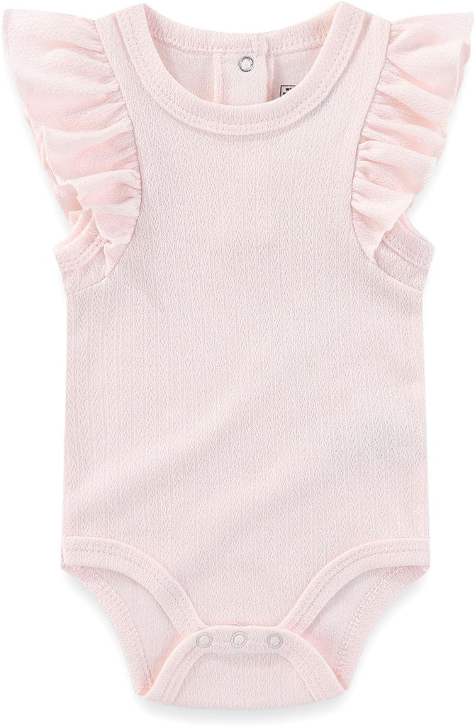 Baby Bodysuit and Pant Set Summer Ribbed Mix Match Infant Clothes