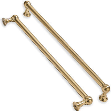 Appliance Handle Pull 24 Inch Hole Center Brushed Brass Cabinet Pulls Heavy Duty Solid Satin Gold Cabinet