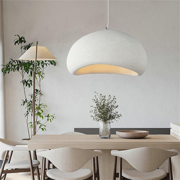 50cm Wabi Sabi Pendant Light Kitchen Island Hallway Restaurant Modern Hanging Lamp E26 Base Japanese Style Bird Nest