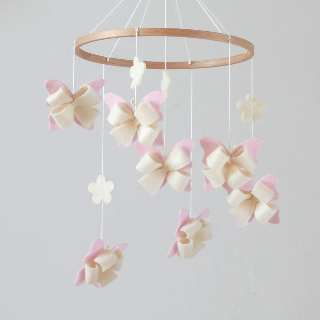 Butterfly Crib Mobile Butterfly Mobile for Crib Baby Mobile for Girls Nursery Décor