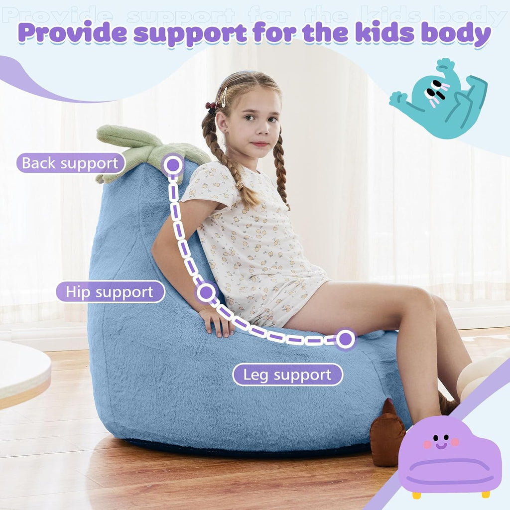 Kids Bean Bag Chair, Toddler Couch for Teens & Kids, 24Inch