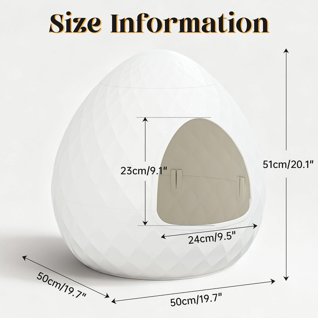 Hidden Enclosed Cat Litter Box with Lid Plant Tray, Dome Litter Box