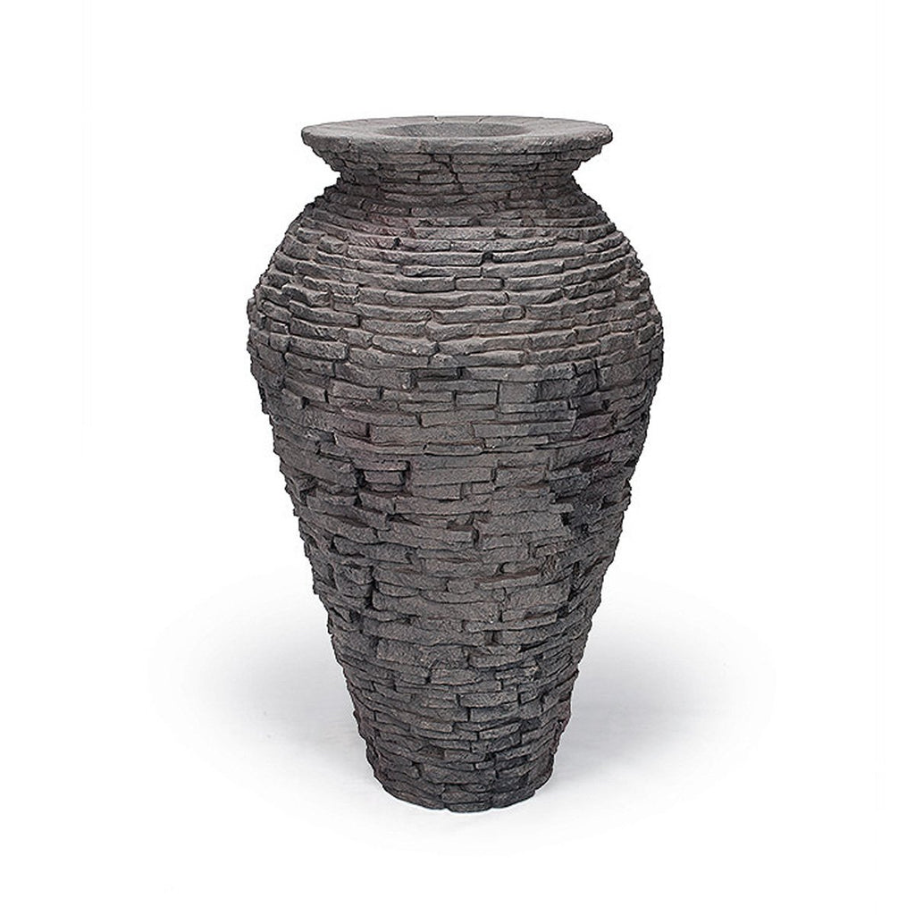 Medium Stacked Slate Urn Water Fountain Kit for Landscape and Garden | 58090