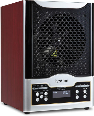 5-in-1 HEPA Air Purifier & Ozone Generator W/Digital Display Timer and Remote, Ionizer & Deodorizer 