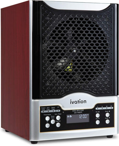 5-in-1 HEPA Air Purifier & Ozone Generator W/Digital Display Timer and Remote, Ionizer & Deodorizer 