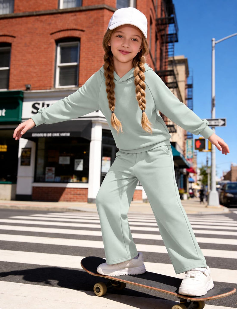 2 Piece Fall Outfits Pullover Hoodie Sweatsuit