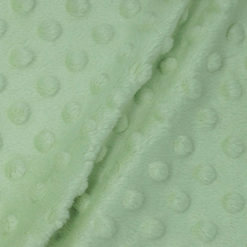 Sage Green Minky Bubble Dimple Dot Plush Fur Fabric Polyester 58-60"