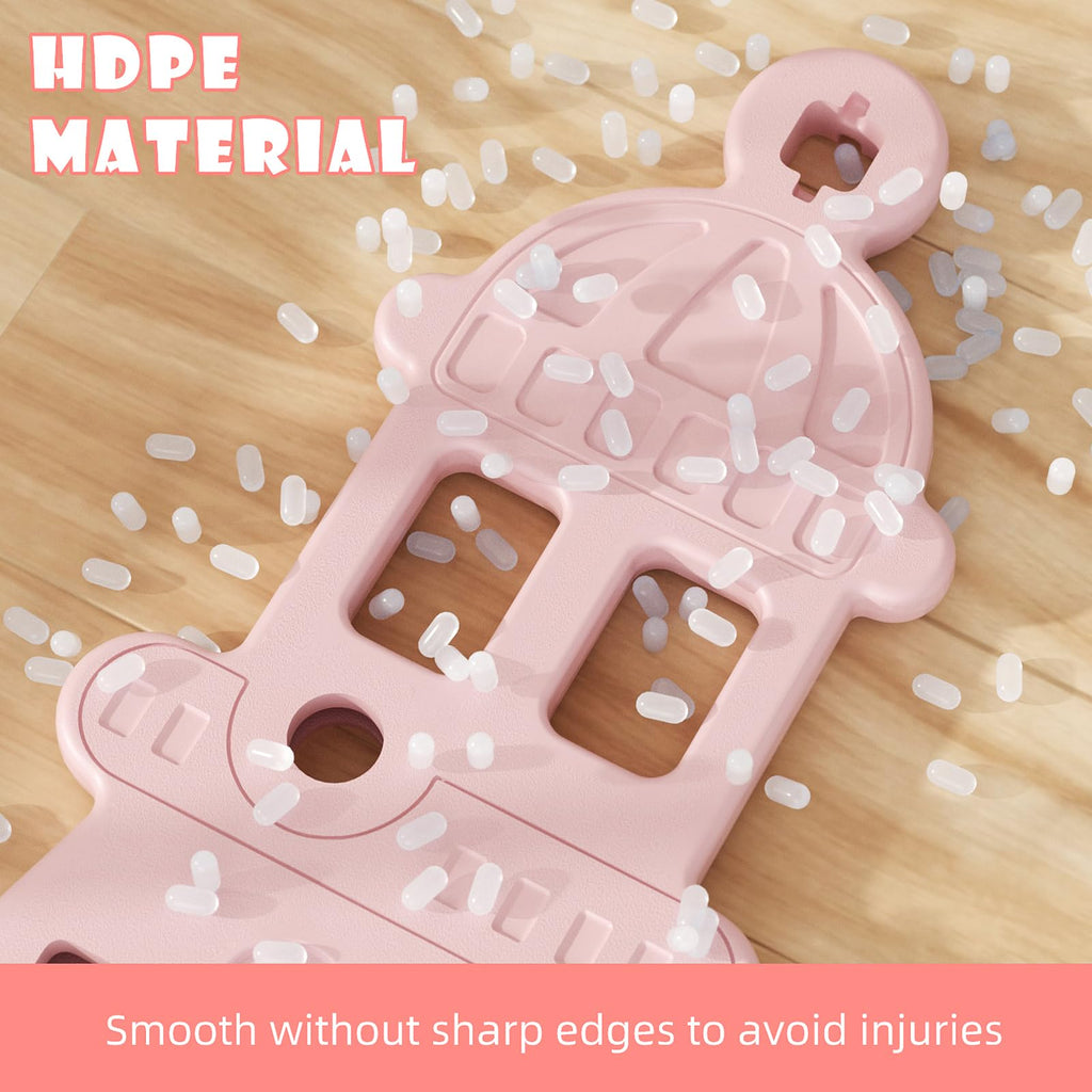 4-in-1 Toddler Slide and Swing Set, Indoor & Outdoor Playground
