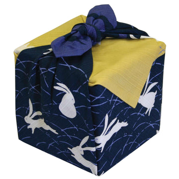 Furoshiki Japanese Wrapping Cloth, Large Size 27.6x27.6 Inch 70cm Reusable Gift Wrap, Eco-Friendly Fabric for Bento