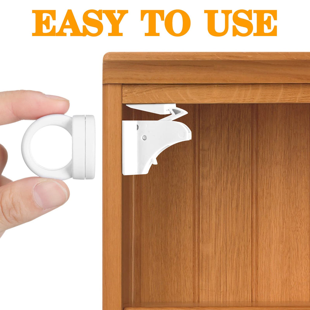 8 Set Magnetic Cabinet Lock Keys Safety Proofing Magnet