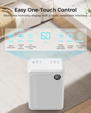 32 Pint Dehumidifier for Basement, 2500 sq.ft Dehumidifiers for Home with Drain Hose, 3 Modes, Auto Defrost, 24H Timer