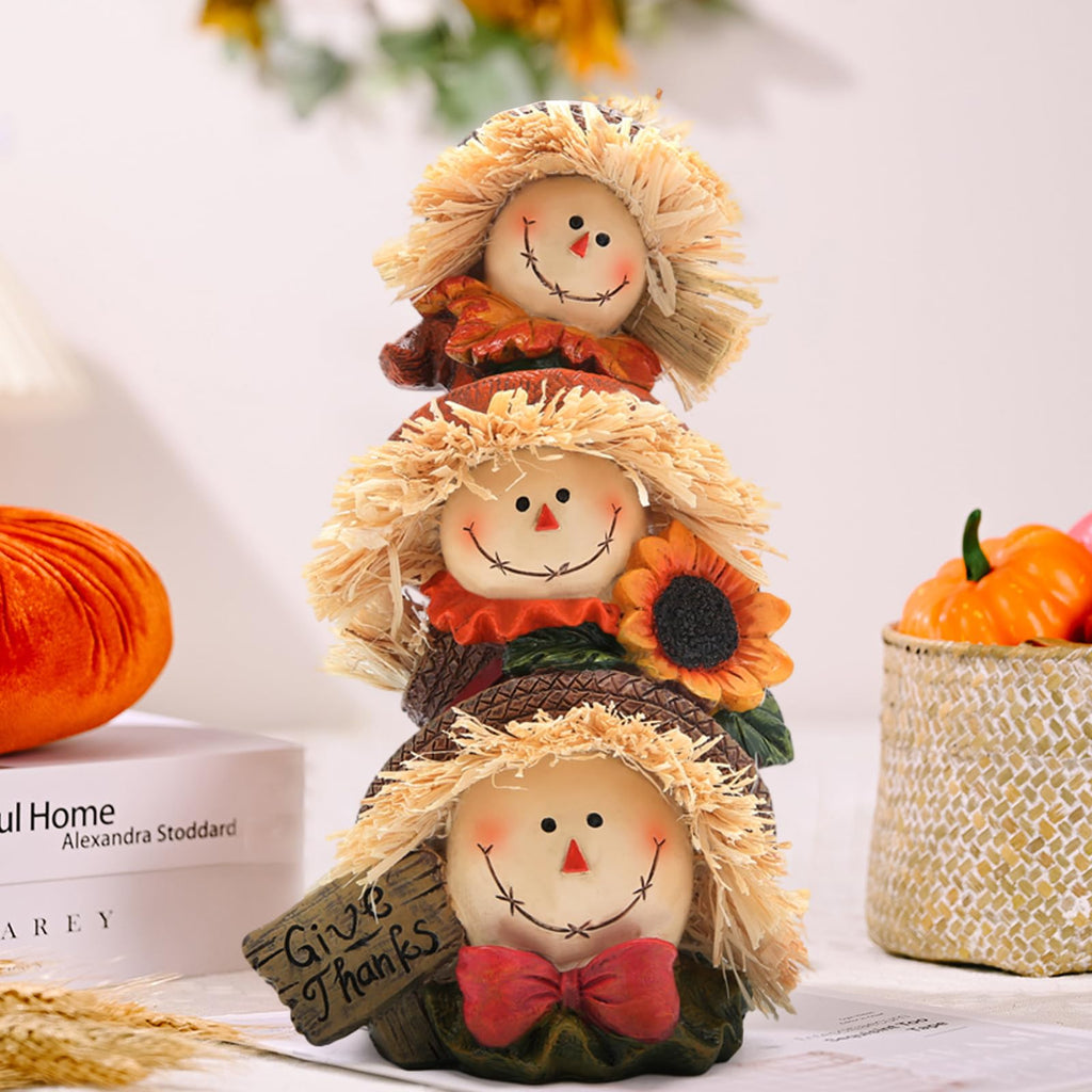 Autumn Thanksgiving Scarecrow Decoration Handmade Thanksgiving Decor Garden Dining Room Decoration Gifts